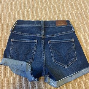 Hollister dark denim shorts